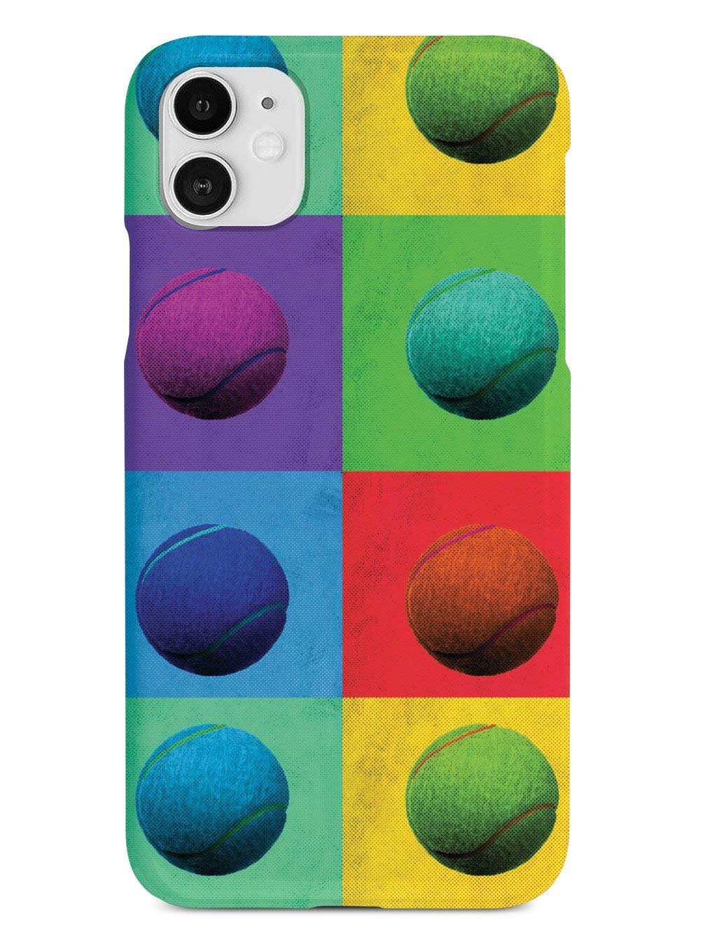 Inspired 3D Textured Protective Phone Case for Apple iPhone 12 - Pop Art Tennis Design - Shockproof & Scratch-Resistant Cover - Perfect for Sports, Travel & Everyday Use