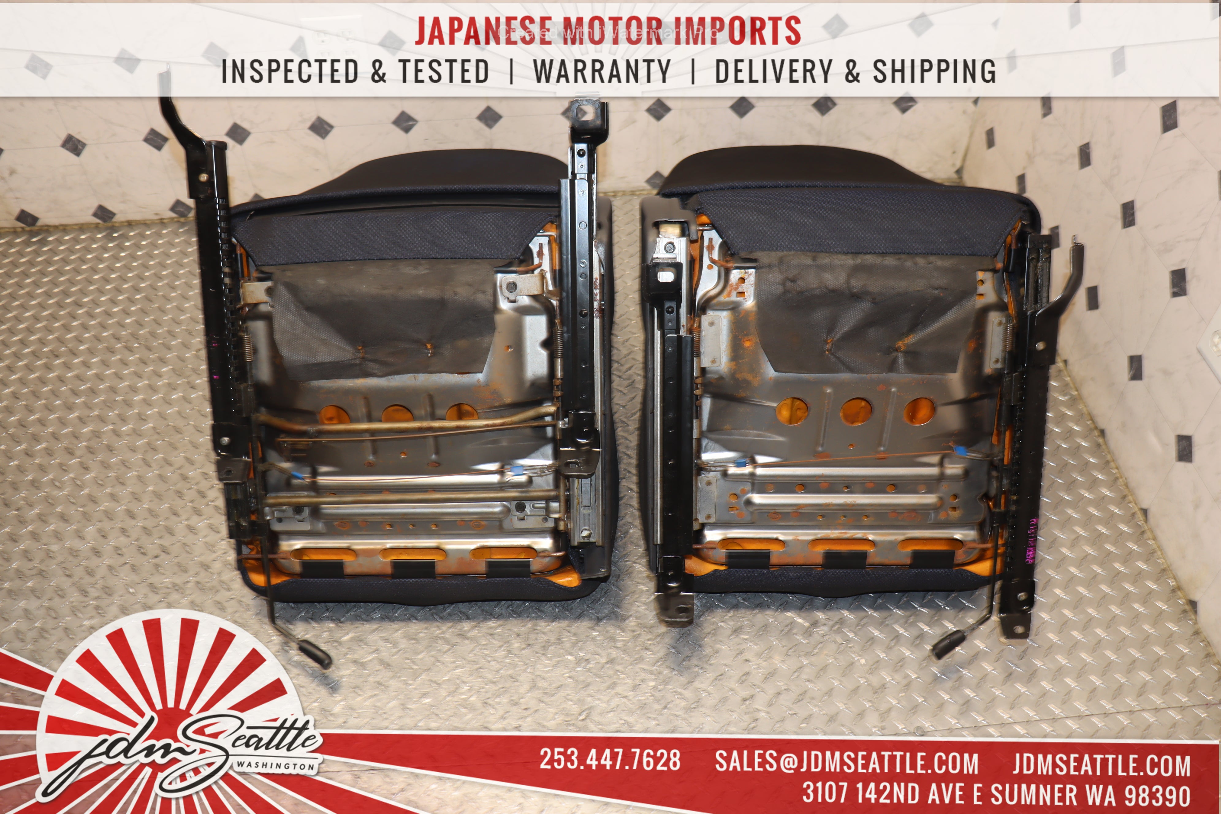 JDM 99-02 Subaru Impreza WRX GC8 STI Front Left & Right Seats - Perfect for Racing & Car Restoration Projects