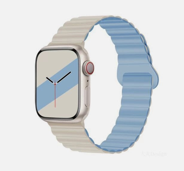 Premium HOCO Magnetic Silicone Band for Apple Watch Series 1-9 & SE - 42mm 44mm 45mm 49mm - Comfortable & Secure Fit for Workouts, Running & Everyday Wear