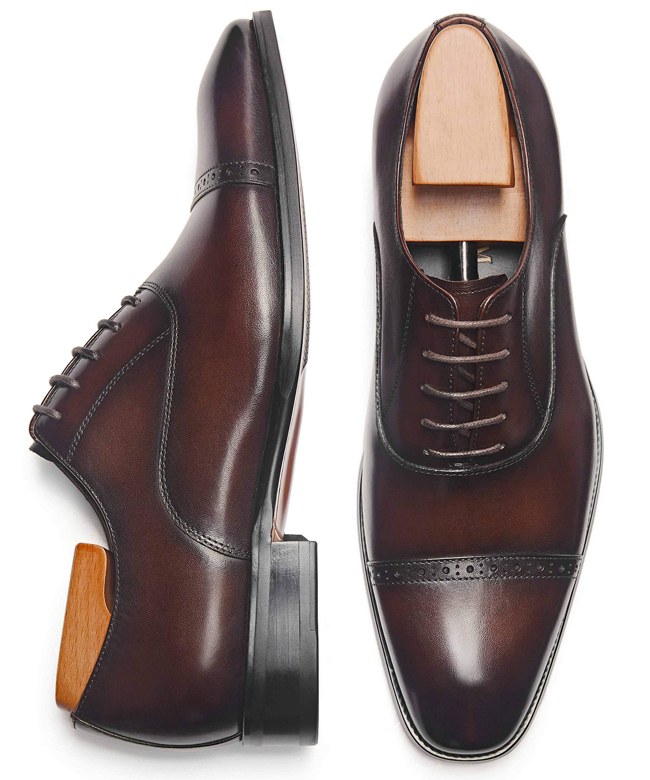 Men's Oxford Formal Dress Shoes - Genuine Leather Comfortable Business Shoes for Office, Wedding & Special Occasions