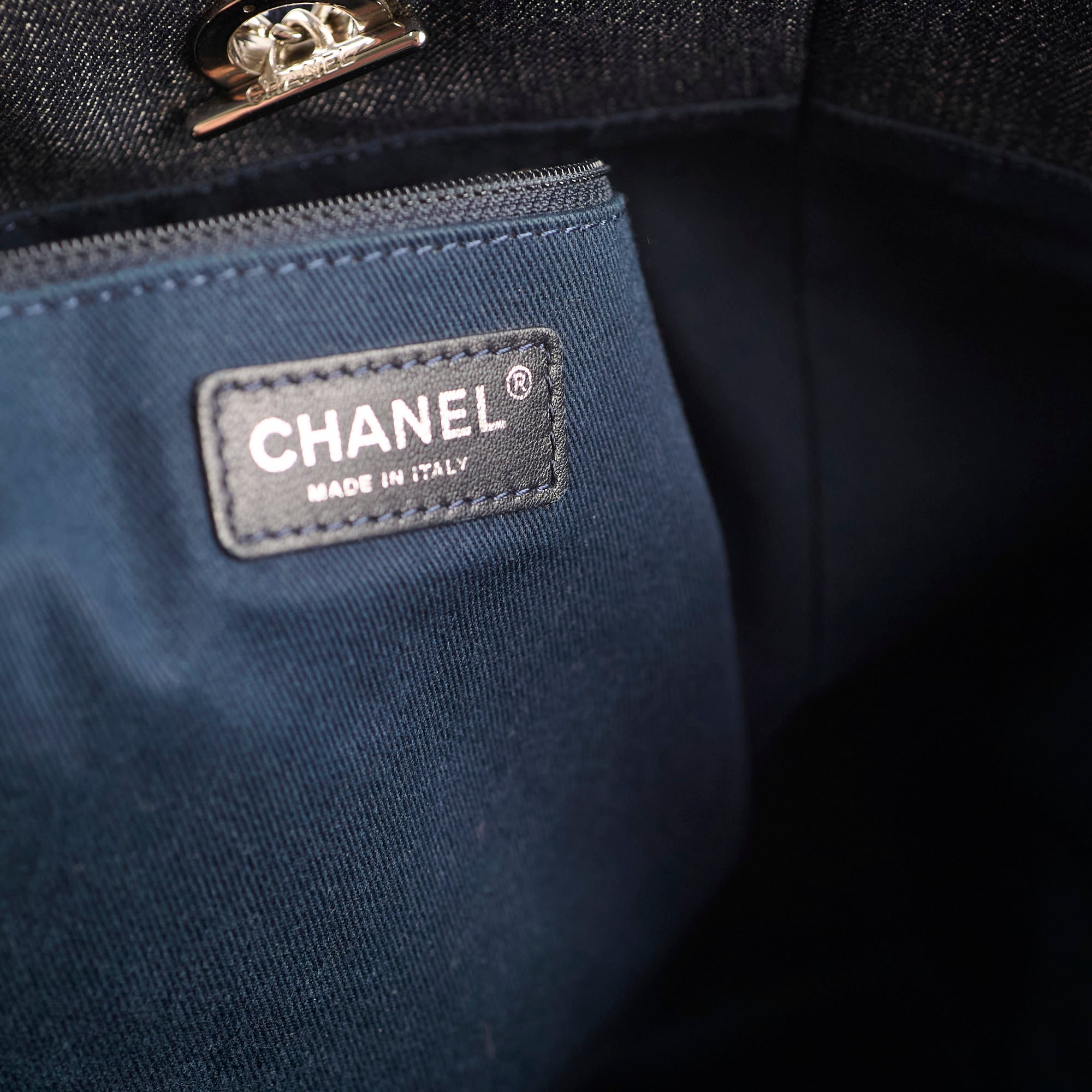 Chanel Small Deauville Tote Bag in Navy Blue - Luxury Designer Handbag for Women, Perfect for Work, Travel & Everyday Use