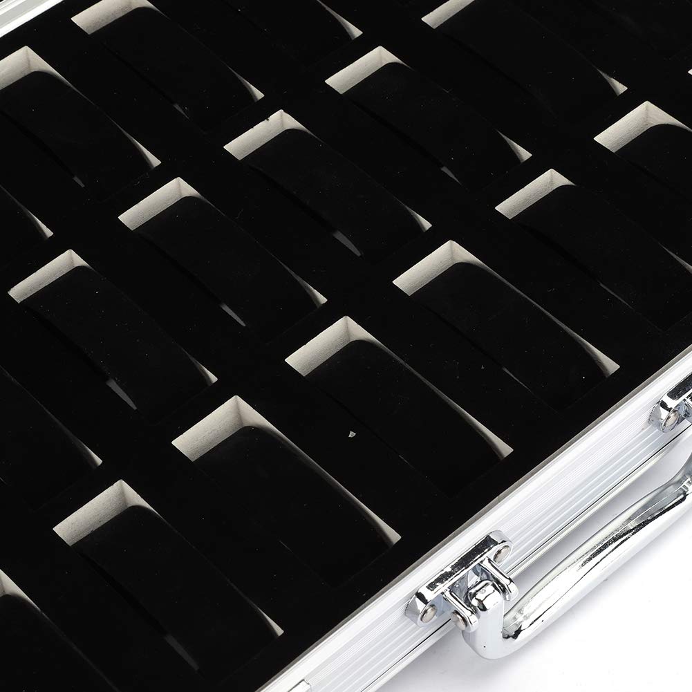 Premium Aluminum Watch Display Case - 24 Grid Watch Holder Box for Collector Storage, Sunglasses & Jewelry Organizer | Perfect for Watch Enthusiasts, Birthday Gifts & Travel Accessories