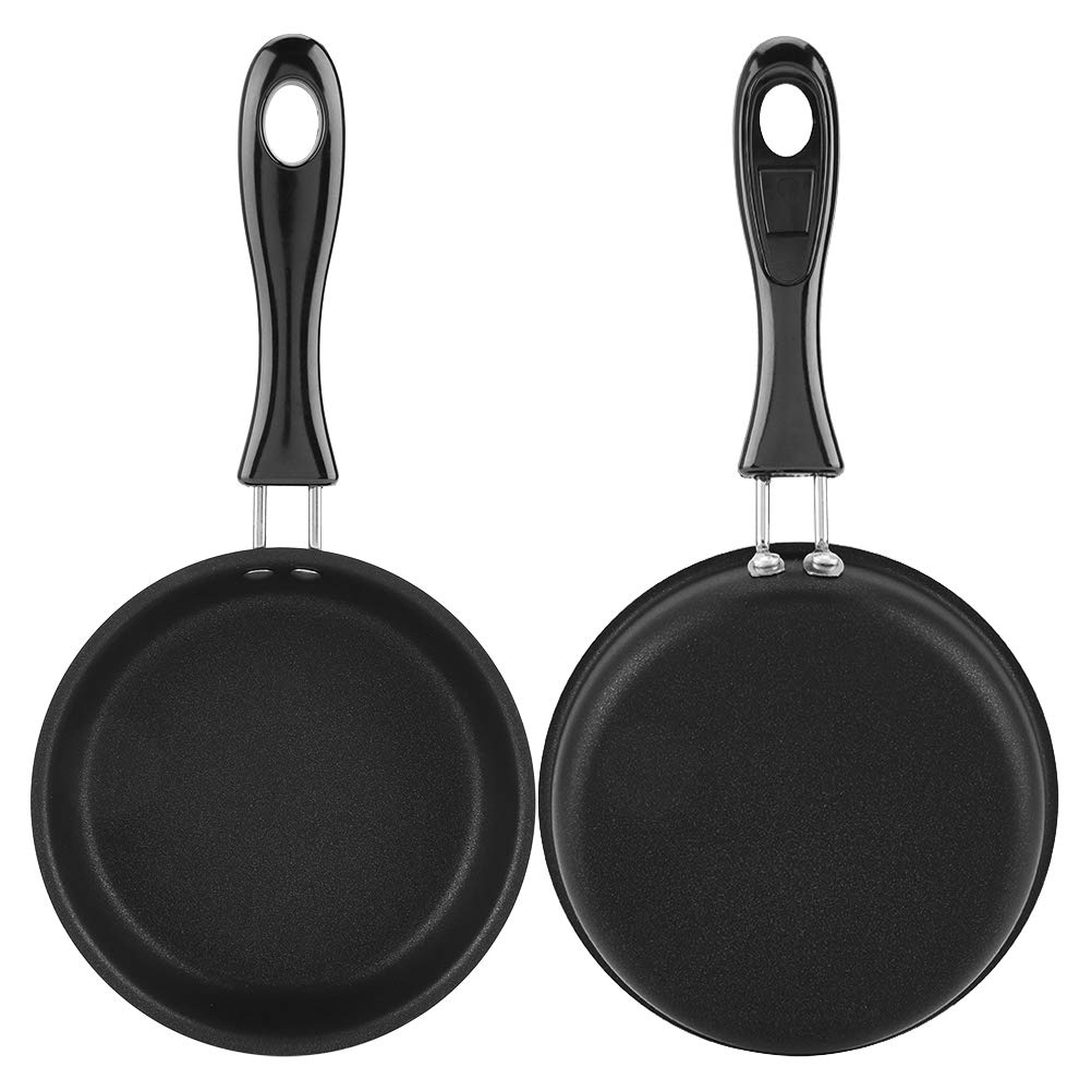Portable Mini Cast Iron Frying Pan - Small Nonstick Skillet for Eggs, Camping & Outdoor Cooking | Perfect for Home Kitchen, Picnics & RV Trips
