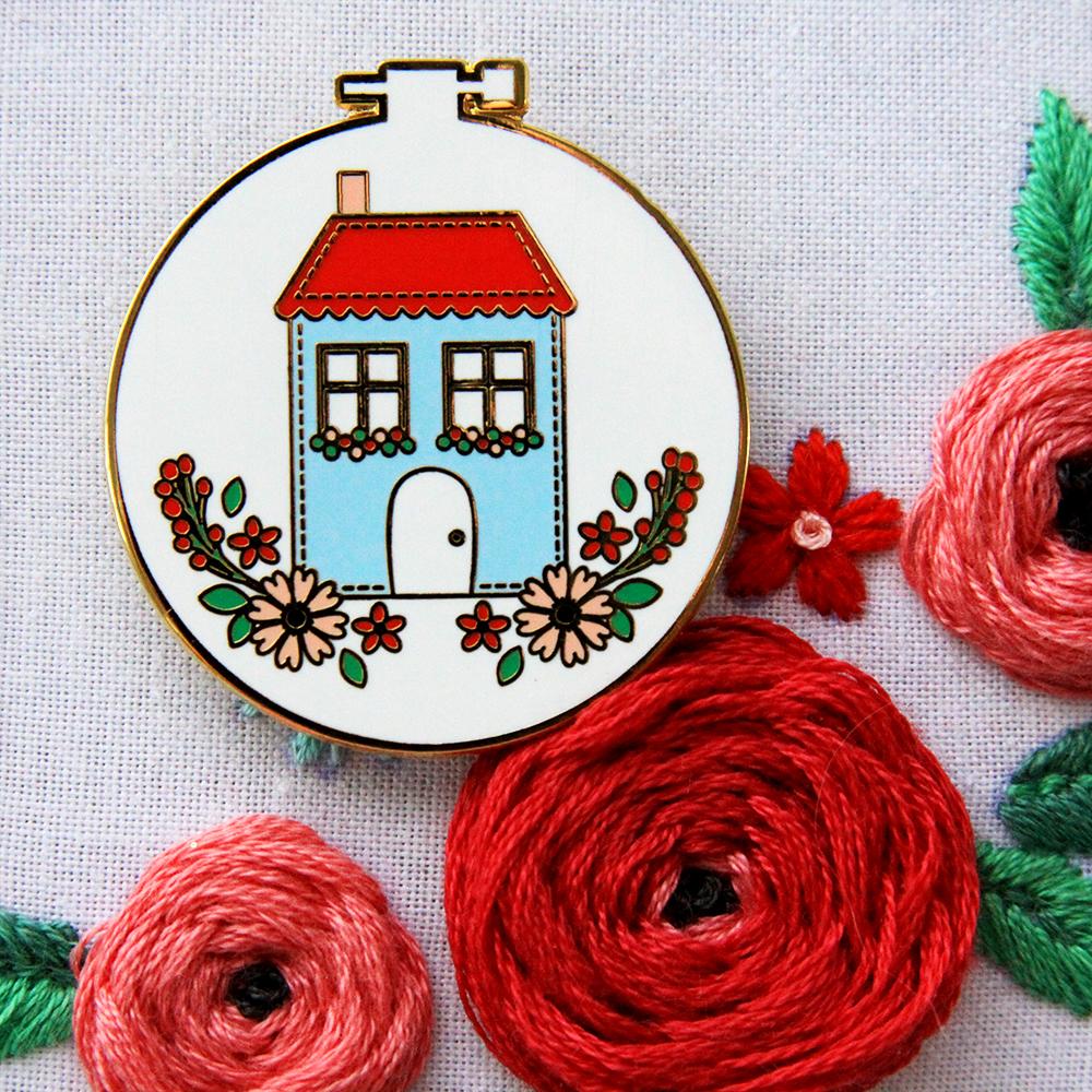Flamingo Toes Needle Minder - Magnetic Embroidery Needle Holder for Home Sewing & Cross Stitch Projects | Perfect for Crafting, Quilting & DIY Embroidery Hoops