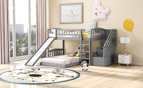 Gray-pine Wood-stairway