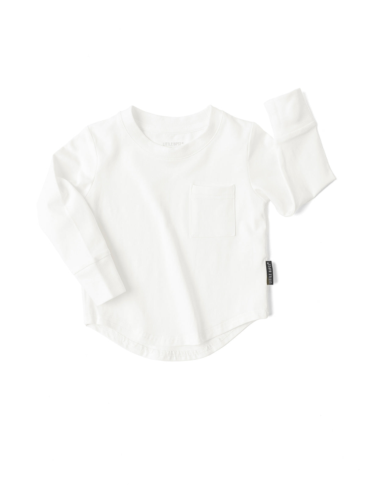 Long Sleeve Pocket T-Shirt for Men - Comfortable Cotton White Casual Shirt | Perfect for Everyday Wear, Work & Outdoor Activities