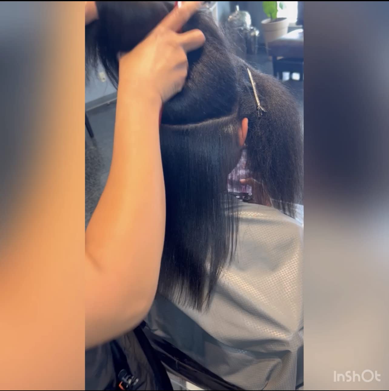 Sleek Tek'nik Ceramic Coated Tourmaline Flat Iron for 4C Hair - Straighten, Shine & Define Waves with Heat Protection - Perfect for Home Styling, Salon Use & Travel