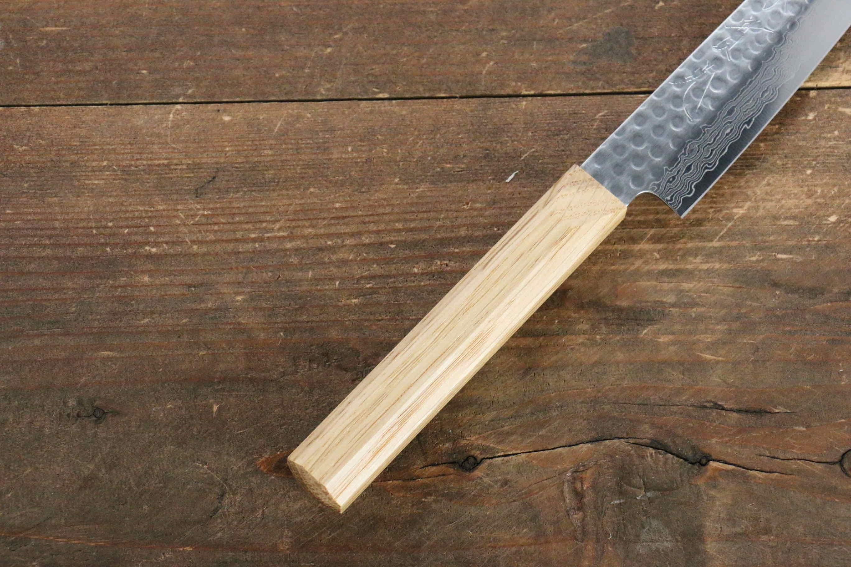Premium Jikko VG10 17-Layer Kiritsuke Petty Utility Knife 140mm with Oak Handle - Perfect for Sushi, Vegetables & Precision Kitchen Tasks