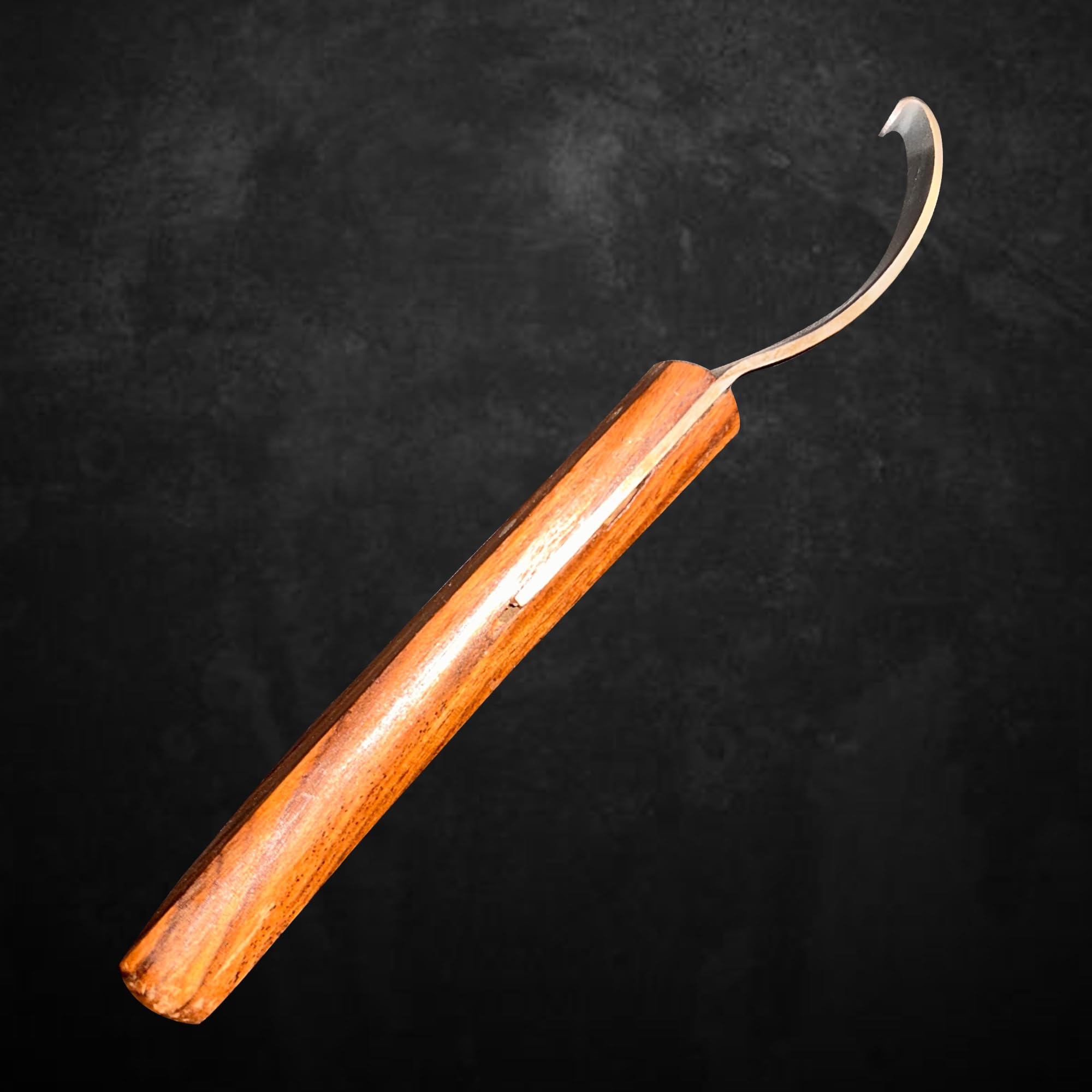 Premium Right-Handed Farrier Hoof Knife - Super Sharp Professional Horse & Cow Hoof Trimming Tool with Ergonomic Wooden Handle | Ideal for Equine Grooming, Livestock Care & Veterinary Use