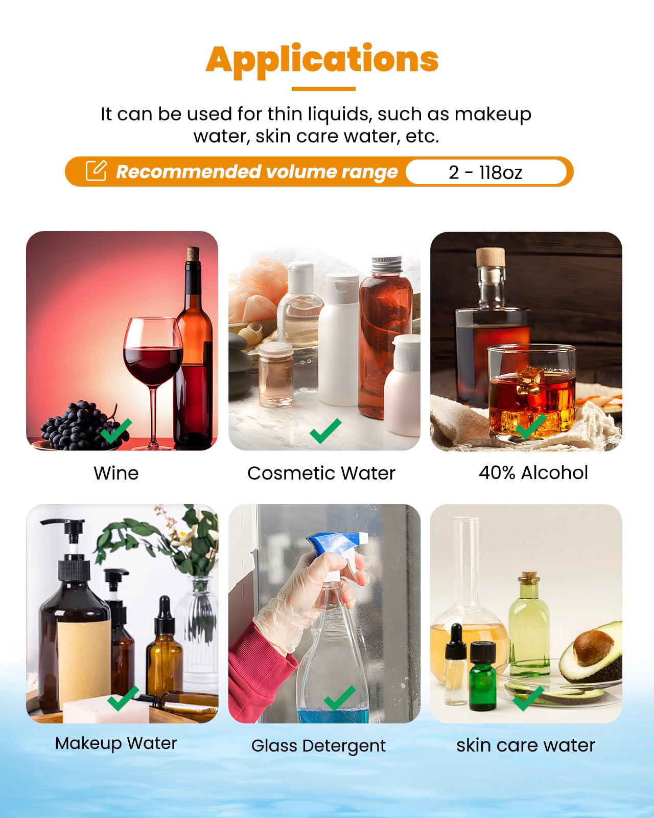 GFK-160A Digital Liquid Filling Machine for 2-118 Oz Bottles - Anti-Drip Nozzle & Diaphragm Pump - Perfect for Cosmetics, Wine, Makeup Remover - Ideal for Small Business & Home DIY Production
