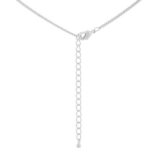 Elegant Rhodium Plated Cross Pendant Necklace for Women - Perfect for Daily Wear, Gift Giving & Religious Occasions