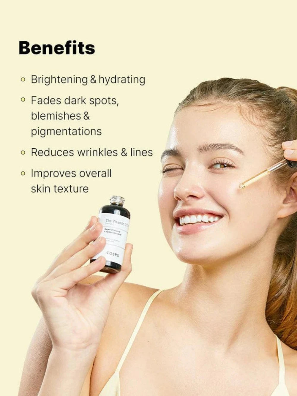 COSRX Vitamin C 13 Brightening Serum 20ml - Korean Skincare for Dark Spots & Glowing Skin | Day & Night Facial Treatment for Even Tone