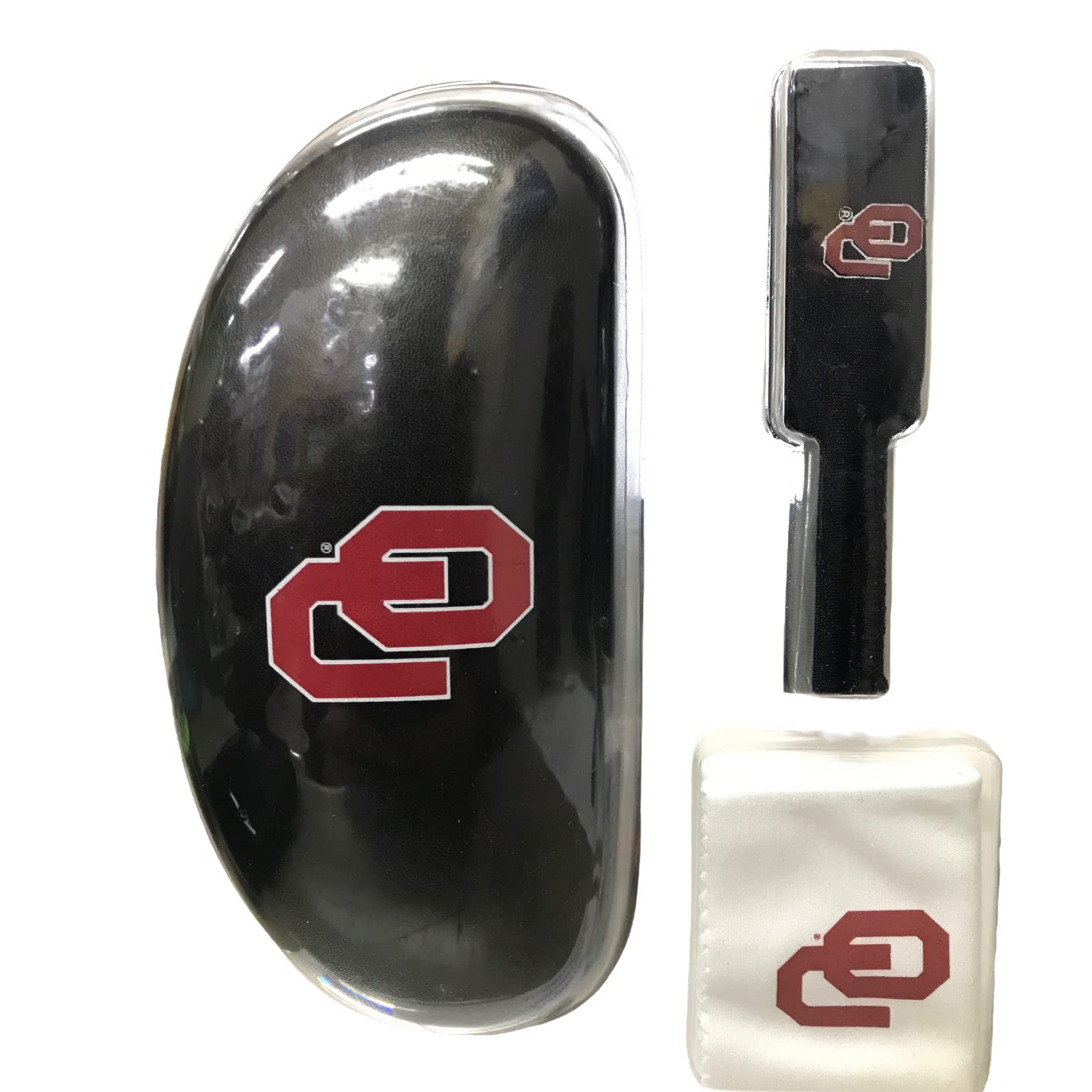 Oklahoma Sooners Gift Set - Sunglass Case, Cord & Cloth for Fans
