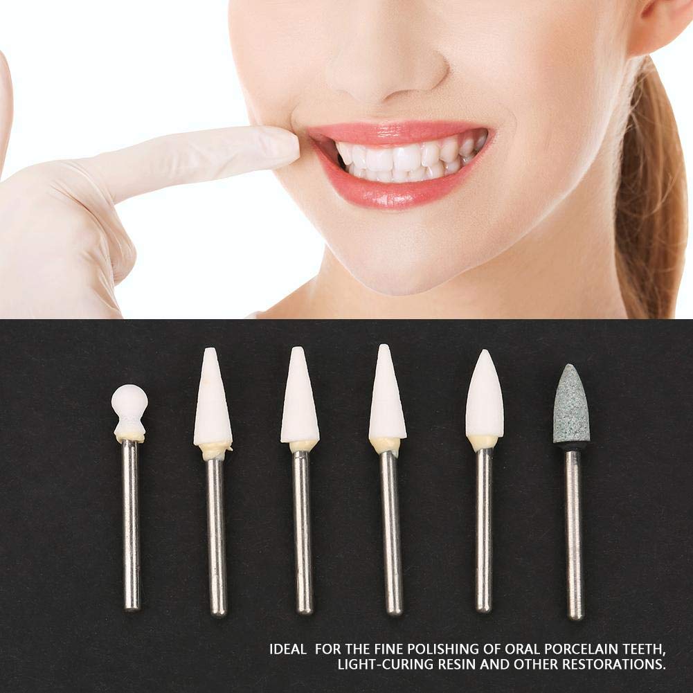 6Pcs Dental Composite Polishing Kit - Professional Teeth Polisher for Porcelain & Composite Restorations - High Speed Oral Restoration Tools for Dentists & Hygienists - Perfect for Dental Clinics & Home Care