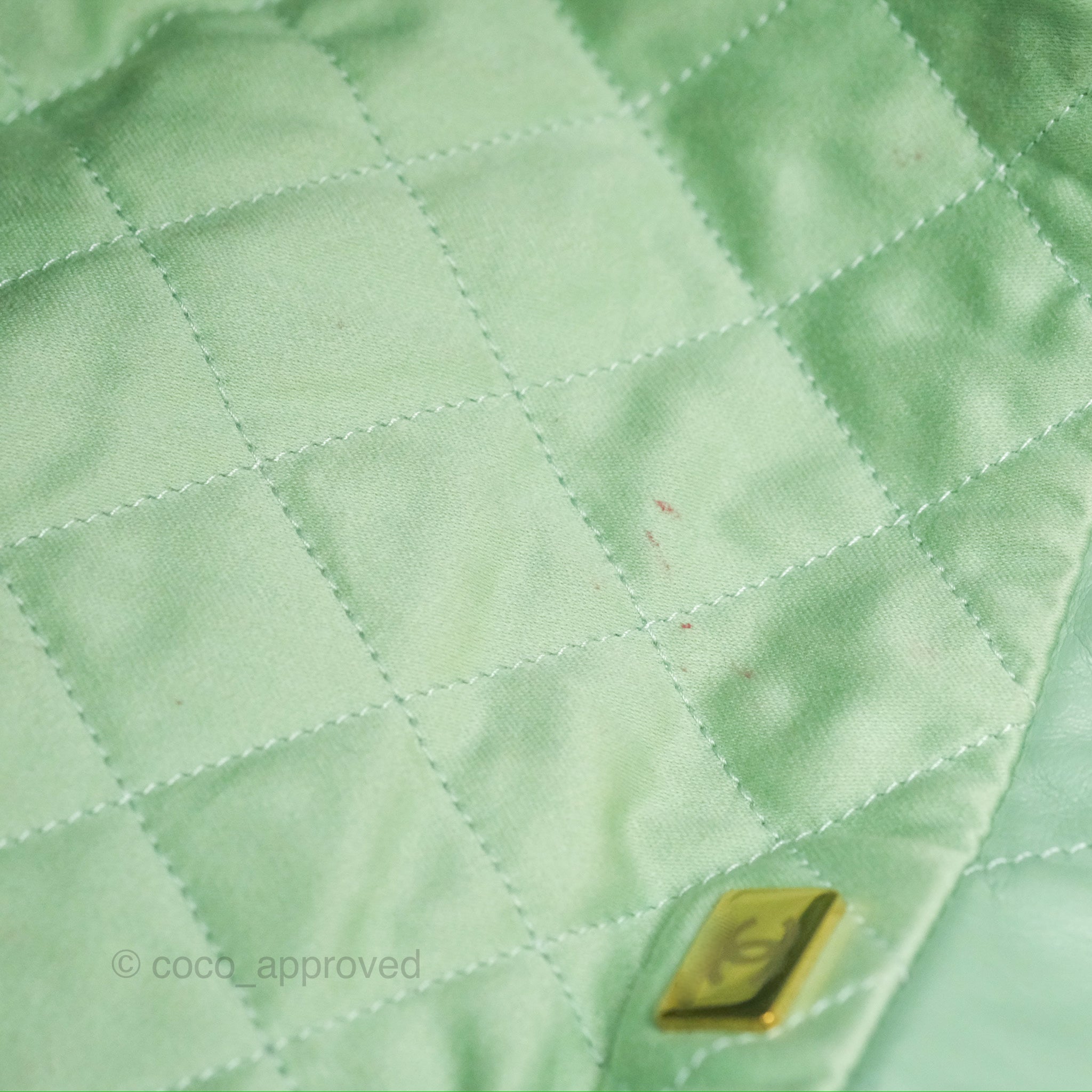 Chanel 22 Small Handbag in Mint Green Shiny Aged Calfskin with Gold Hardware - Luxury Crossbody Bag for Women, Perfect for Date Night & Special Occasions