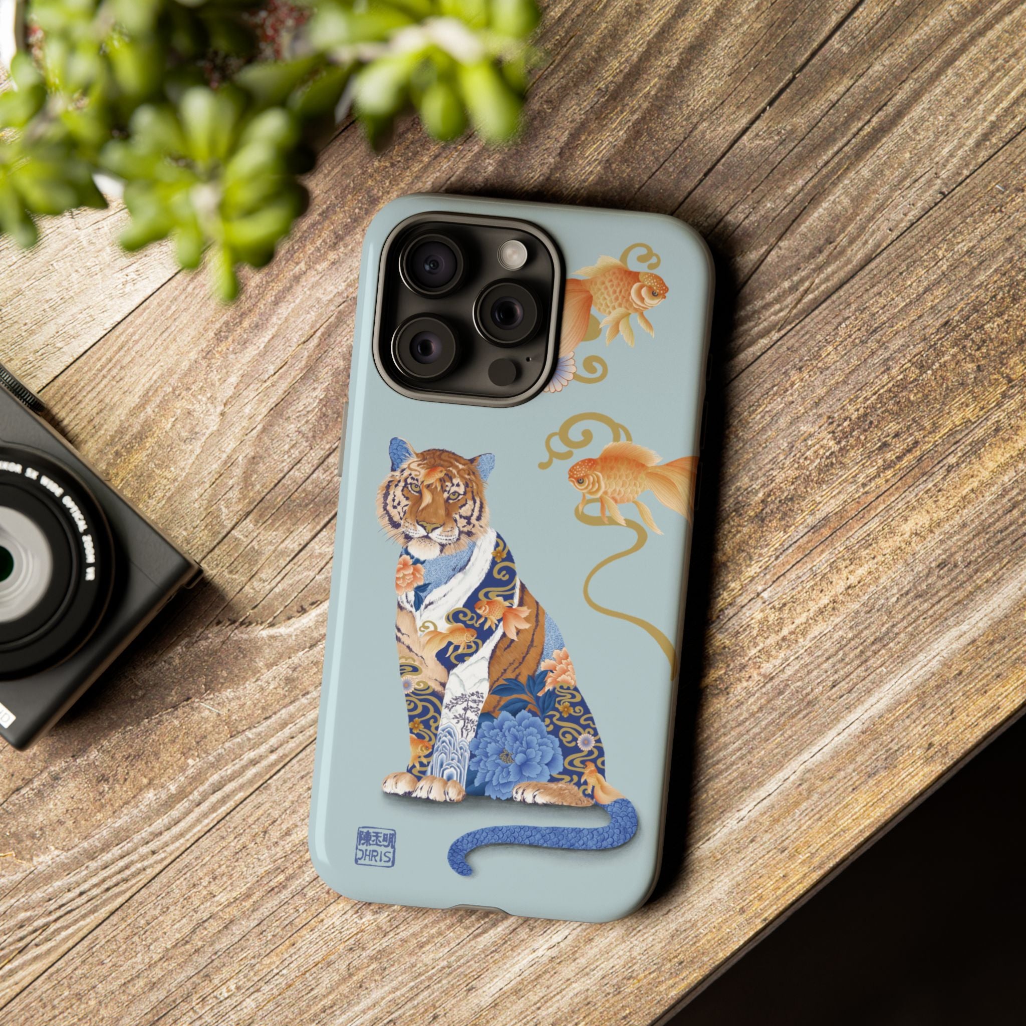 Chinese Zodiac Water Tiger Phone Case - Durable Protective Cover for iPhone & Samsung - Perfect for New Year Gifts & Daily Use