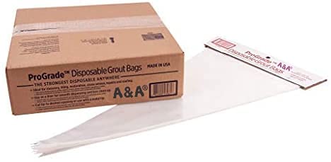 Premium Heavy Duty Disposable Grout Bags - Professional Grade 12