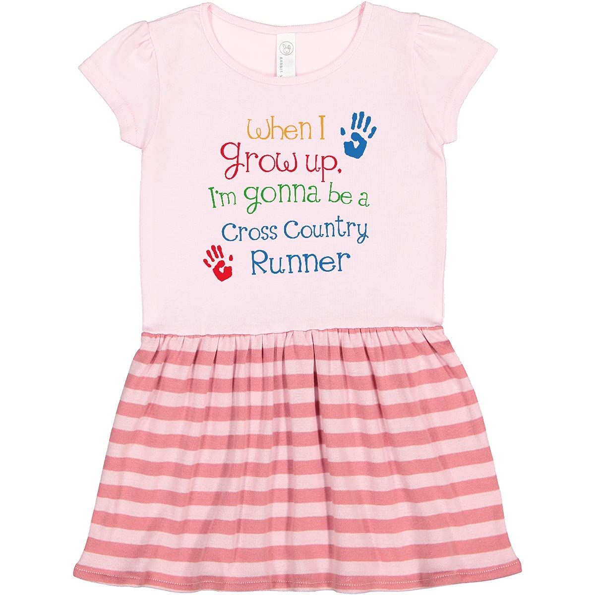 Inktastic Cross Country Runner Future Toddler Dress - Soft Cotton Athletic Running Outfit for Baby Girls & Toddlers - Perfect for Sports Day, Playdates & Active Family Adventures