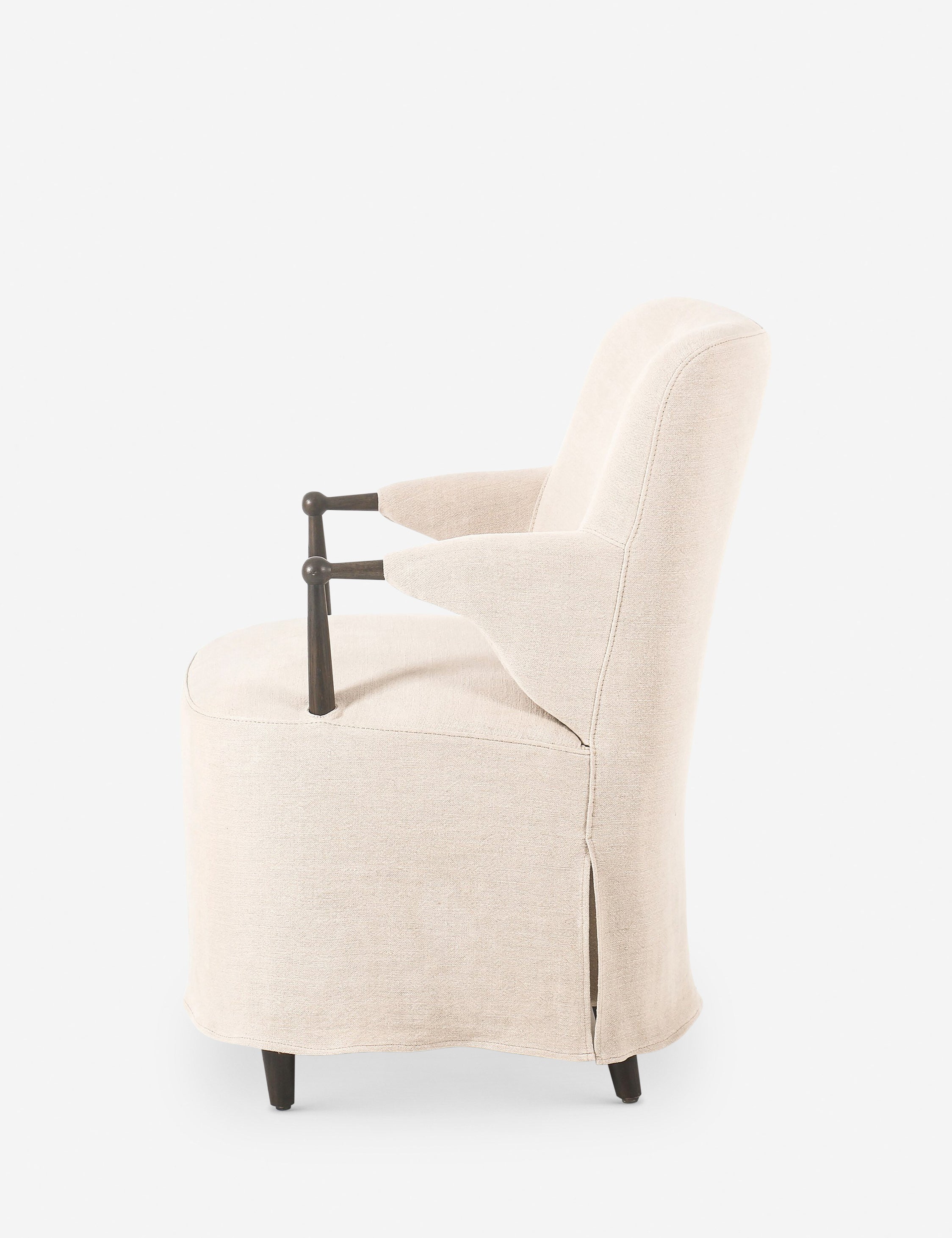 Amber Lewis x Four Hands Brently Dining Chair - Modern Upholstered Seat for Kitchen, Dining Room & Home Office
