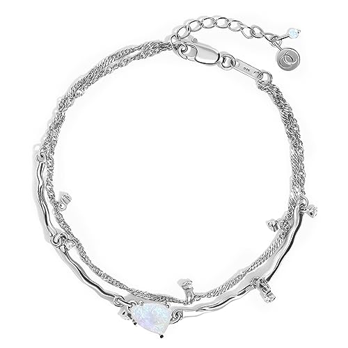 Silver Moonstone Bracelet - Flow