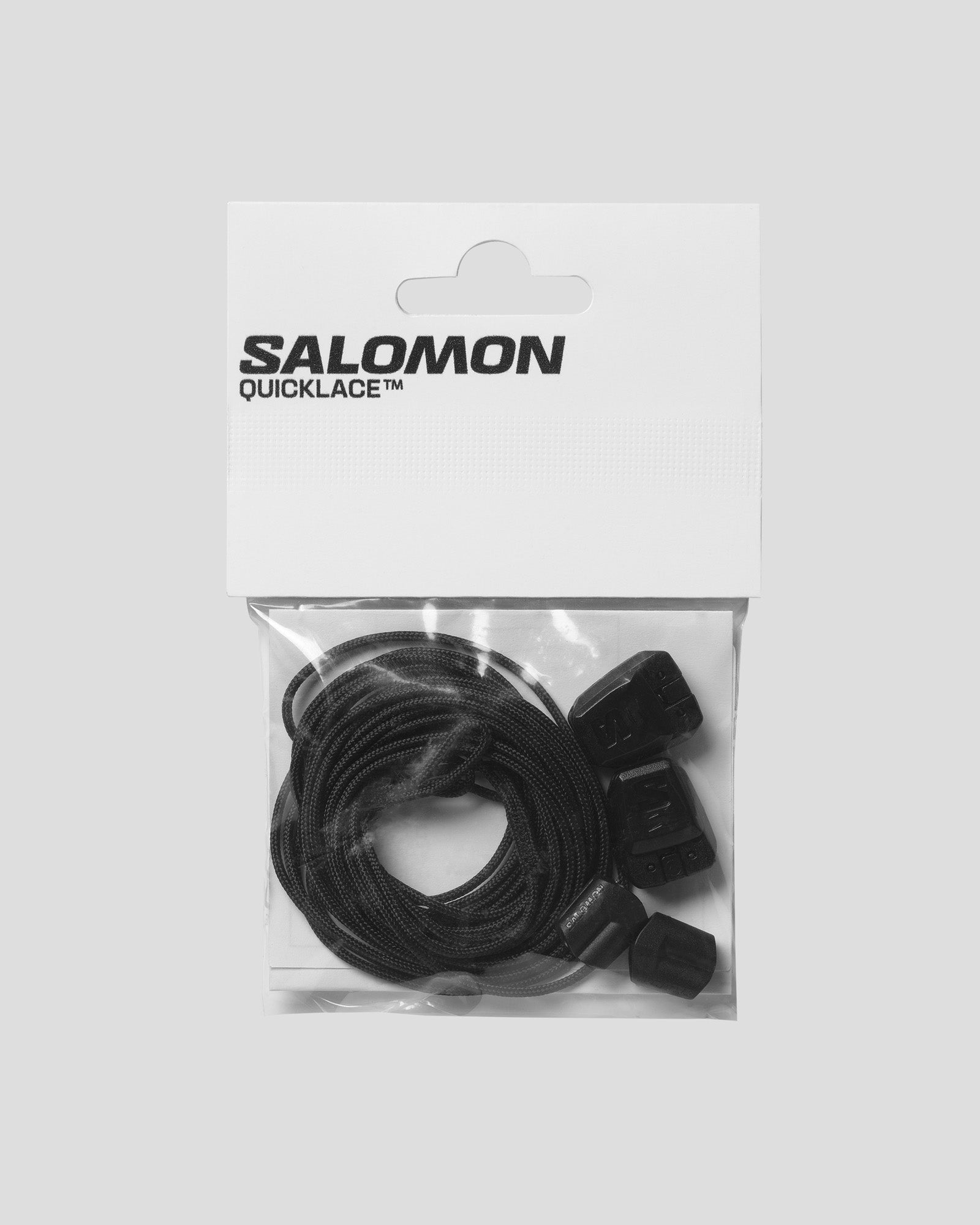 Salomon Quicklace Kit - Black | No-Tie Shoelace System for Running & Hiking | Secure Fit for Trail Shoes & Sneakers