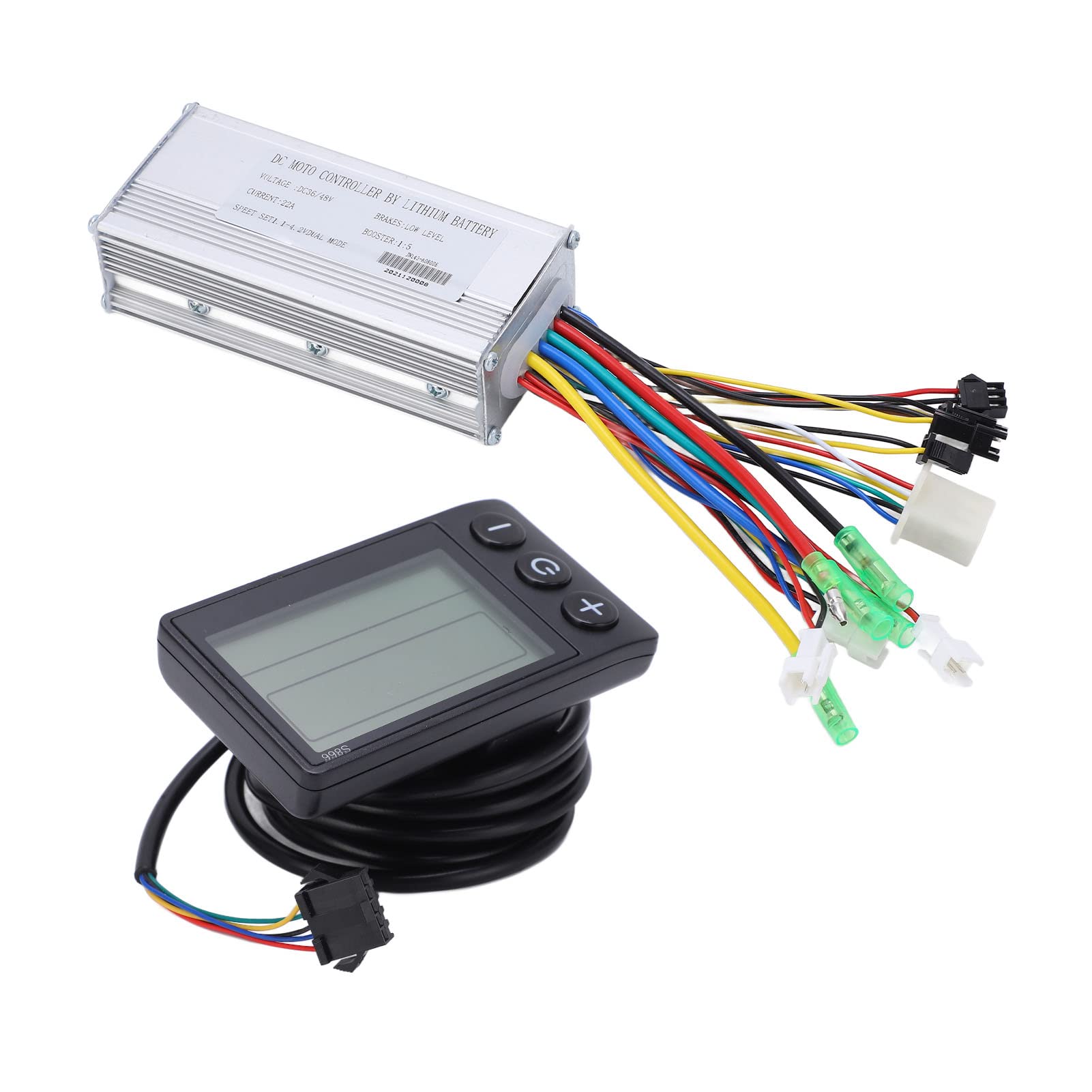 01 02 015 Electric Bike Controller Display - Clear LCD Screen for E-Bike Conversion Kit | High Heat Dissipation & Durable | Perfect for DIY Electric Bike Upgrades & Commuting