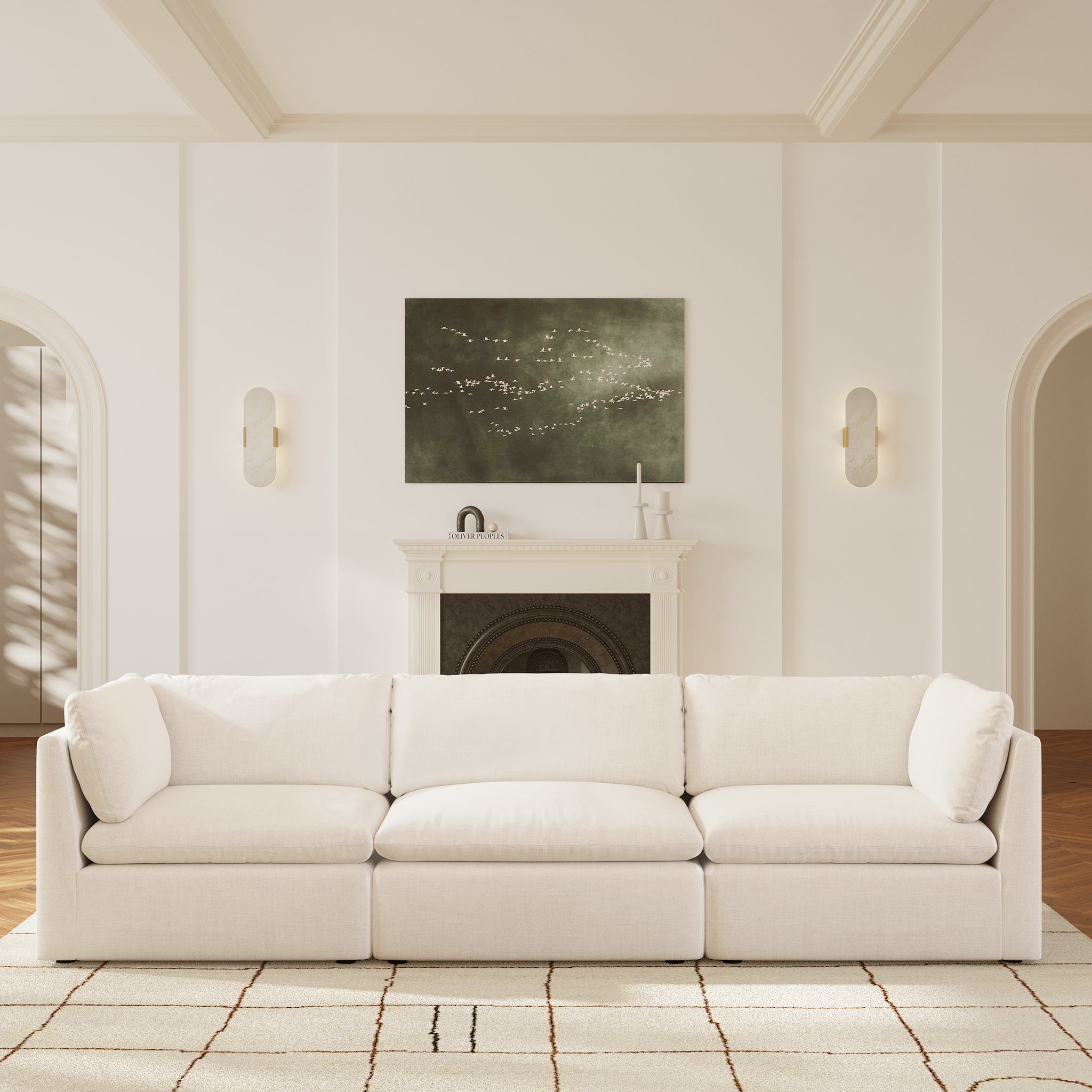 3-Seat Davos Modular Sofa - Modern Sectional Sofa for Living Room, Lounge & Office - Comfortable & Stylish Home Furniture