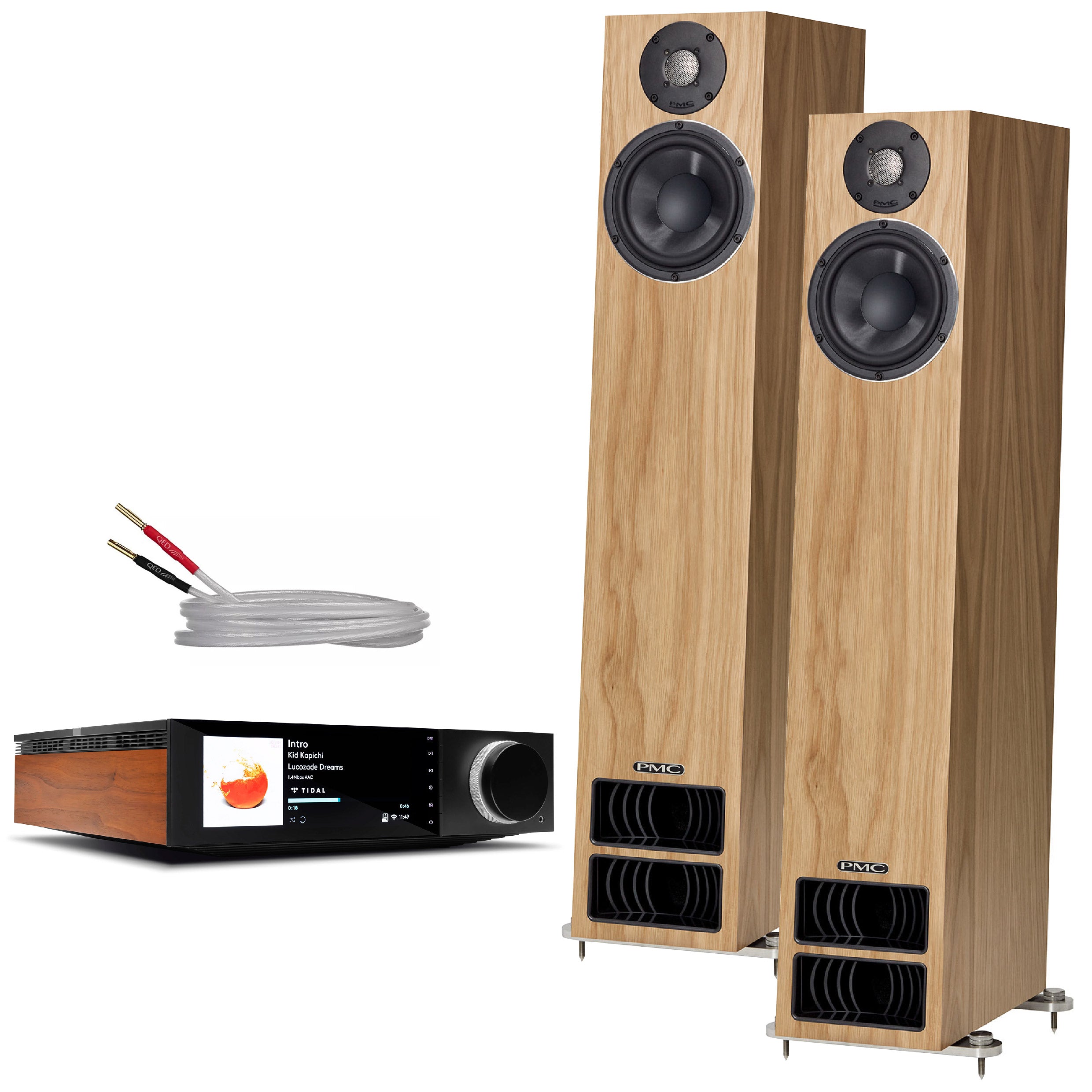 PMC Twenty5 24i Floorstanding Speakers & Amplifier Bundle - High-Fidelity Home Audio System for Music & Movie Theater Experience