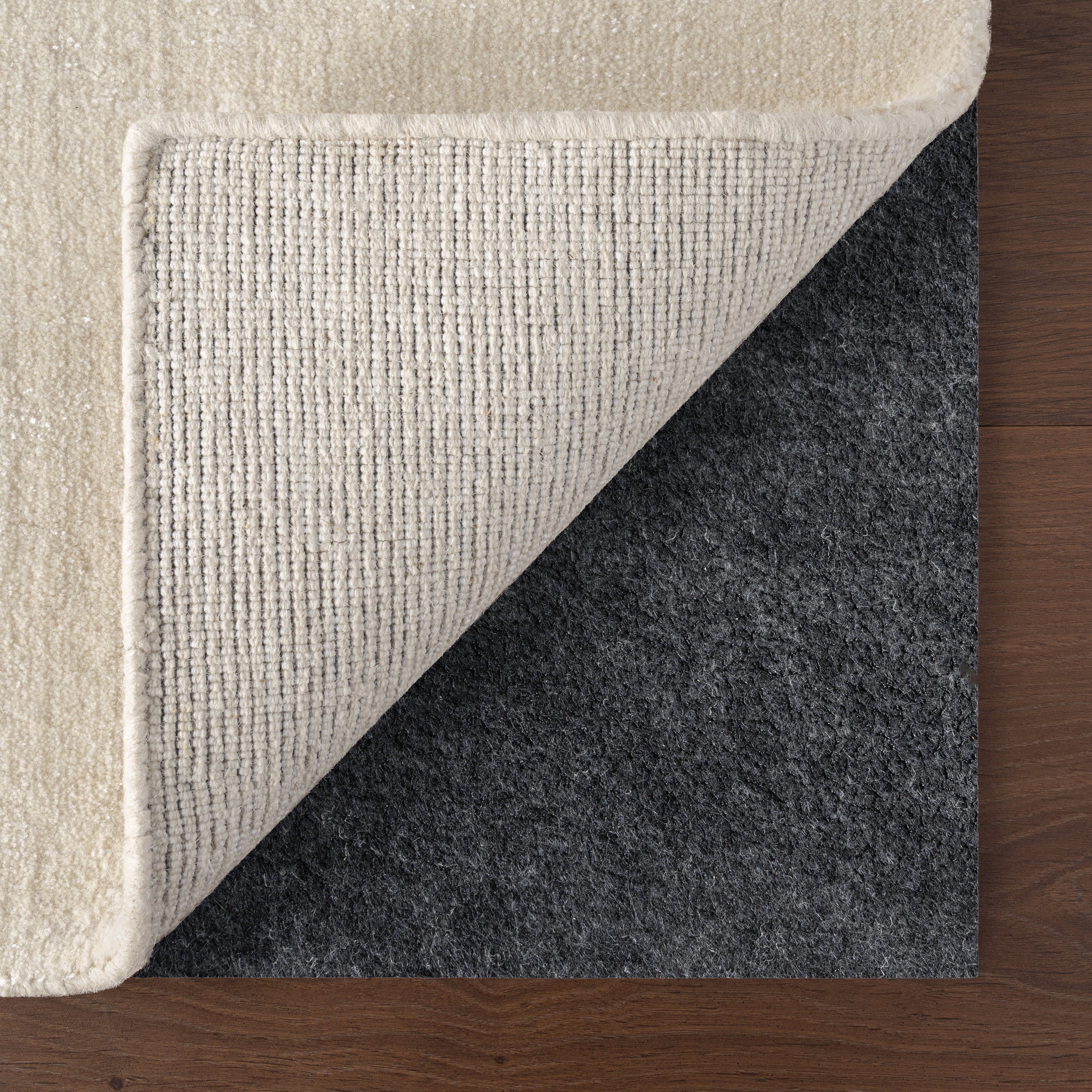 Non-Slip Grey Rug Pad for Hardwood Floors - Essential Grip & Protection for Area Rugs | Perfect for Living Room, Bedroom & High Traffic Areas