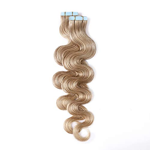 Premium 20pcs Tape-in Human Hair Extensions - Double-Sided Seamless Skin Weft - 24