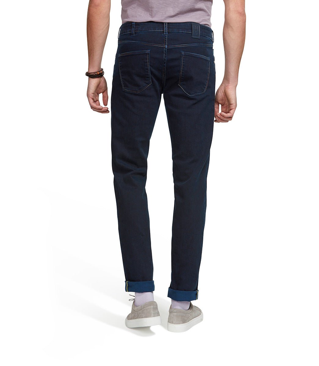 MEYER HOSEN M5 Super Stretch Slim Fit Jersey Denim Jeans for Men - Comfortable Blue Jeans for Casual Wear, Work & Everyday Outfits