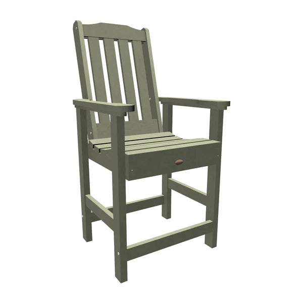 Lehigh Counter Height Outdoor Armchair - Patio Bar Stool with Weather-Resistant Design for Backyard, Deck, and Poolside Use