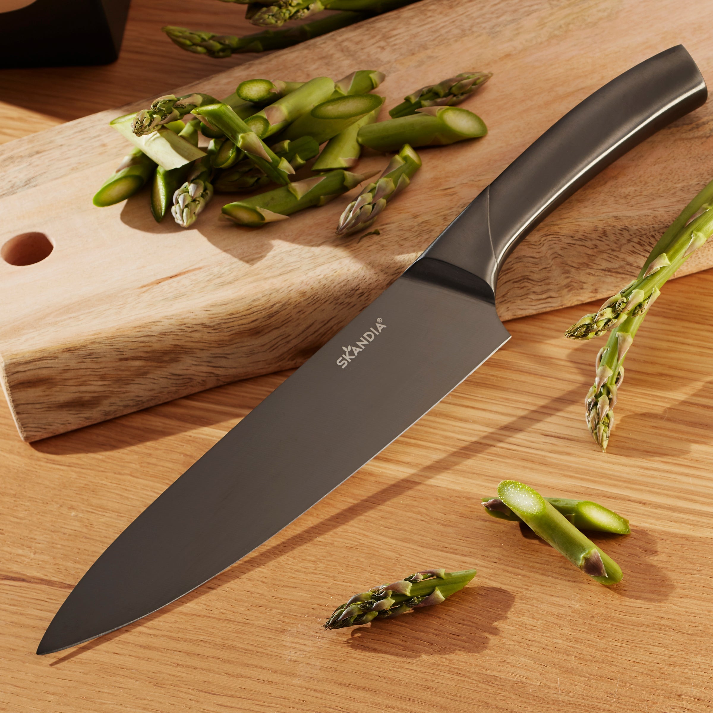 Beck 7-Piece Knife Block Set with Wooden Stand - High-Quality Stainless Steel Kitchen Knives for Cooking, Slicing & Dicing - Perfect for Home Chefs & Professional Kitchens