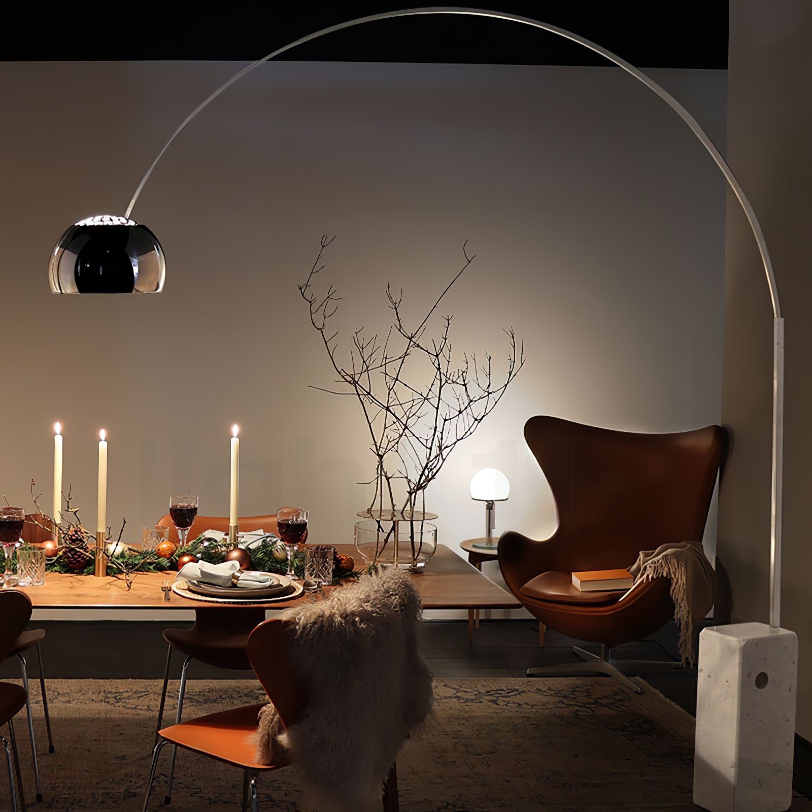 Arcadia Luxe Modern Floor Lamp - Adjustable Brightness LED Standing Light for Living Room, Bedroom & Office - Warm White & Cool White Dimmable Reading Light