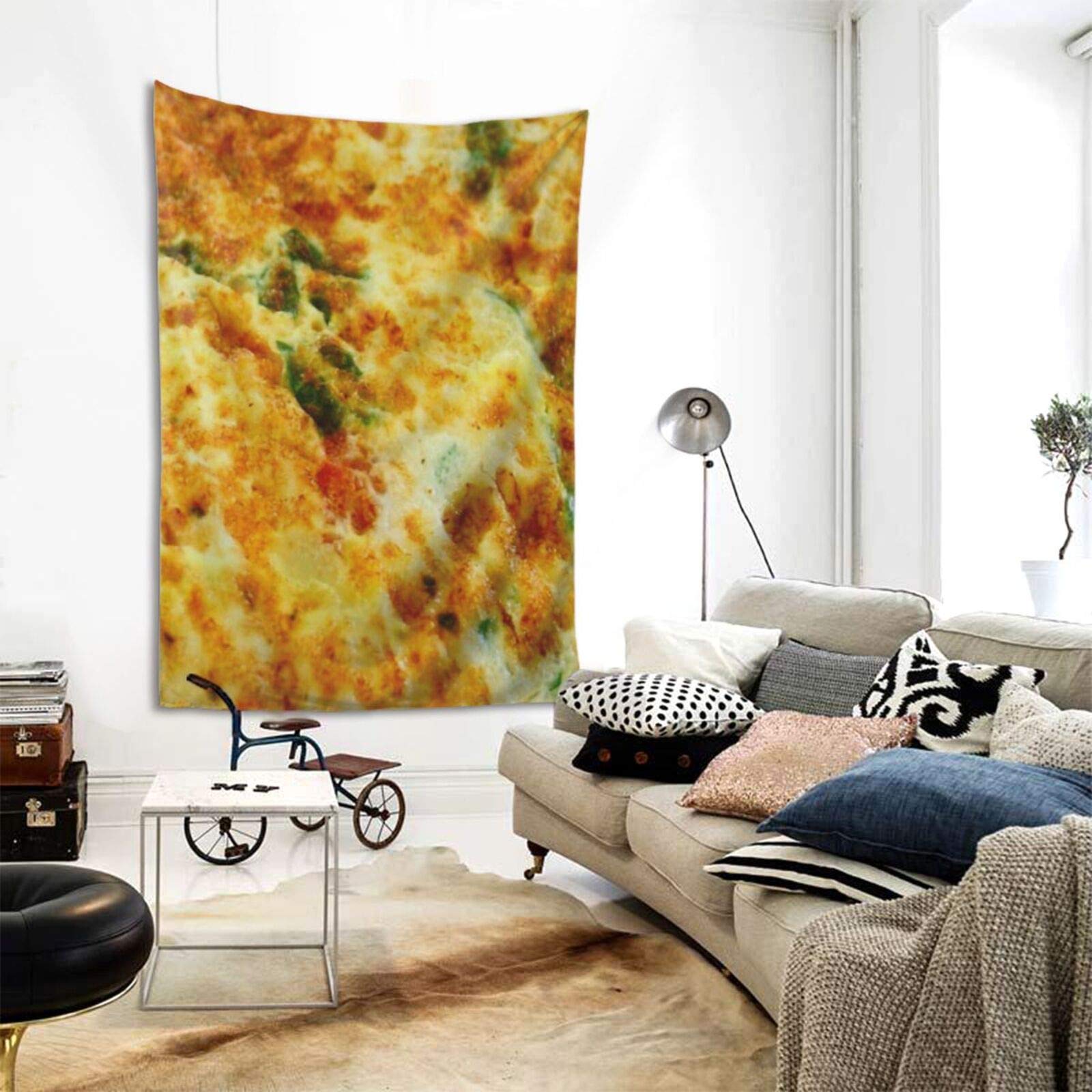Omelette Wall Hanging Tapestry - 60x40 Inch Boho Home Decor for Living Room, Bedroom, Dorm | Perfect for College Students & Boho Style Lovers | Wall Art, Blanket, Decorative Accent