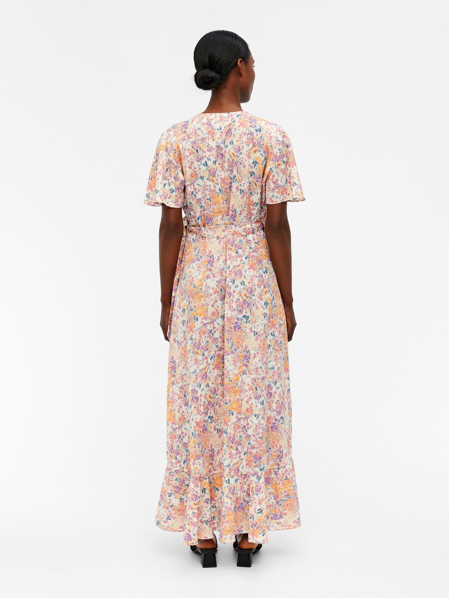 Stylish Papaya Wrap Dress for Women - Flattering Multi-Color Summer Dress | Perfect for Beach Vacations, Date Nights & Casual Outings
