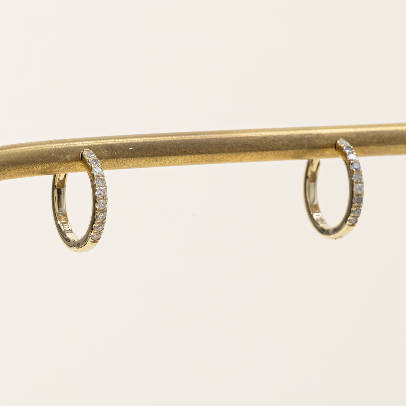 100 Ways 12mm Yellow Gold Diamond Hoop Earrings | 0.14ctw | Perfect for Weddings, Parties & Everyday Elegance
