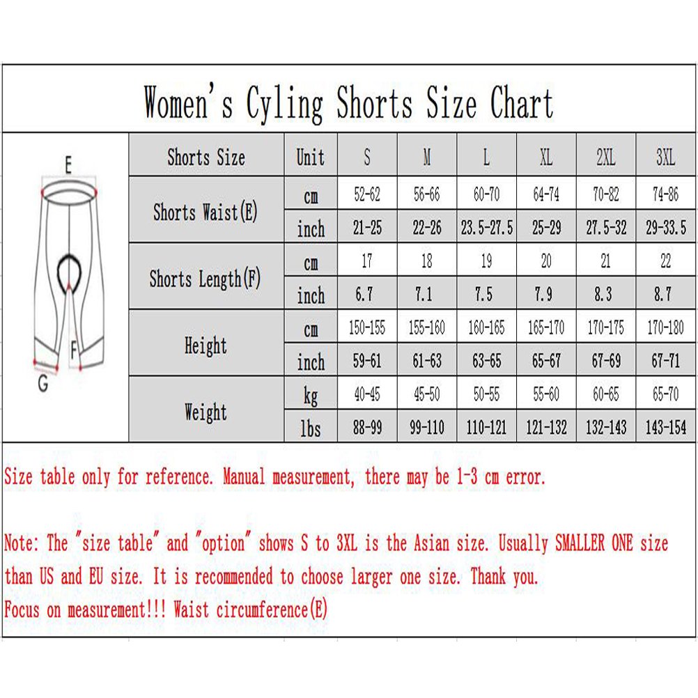 Women's Padded Cycling Shorts - Breathable Bike Riding Pants for Comfort & Performance | Perfect for Road Biking, Spinning Classes & Outdoor Workouts