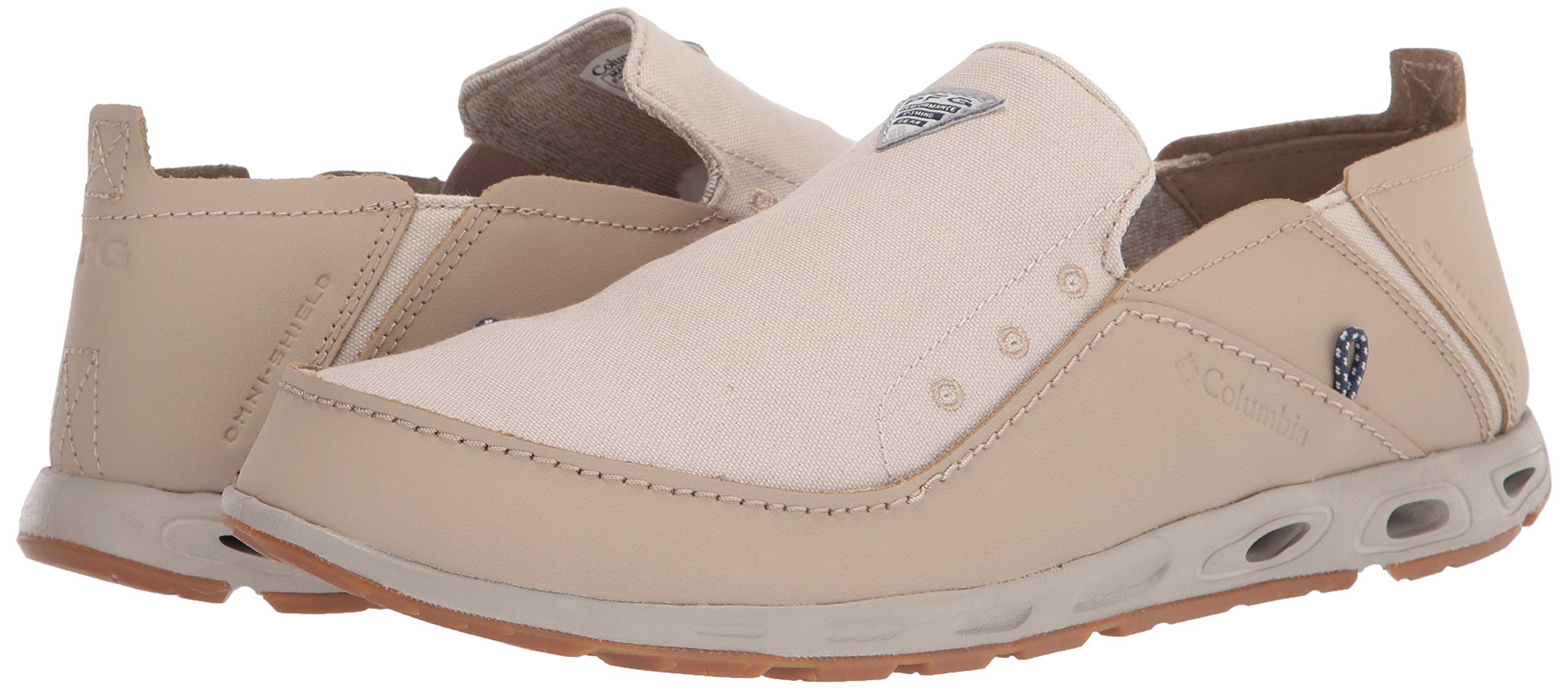 Columbia Men's Bahama Vent PFG Boat Shoe - Lightweight & Breathable Fishing Shoes for Men, Non-Slip Boat Deck Shoes with Drainage Holes - Perfect for Fishing, Boating, and Water Sports