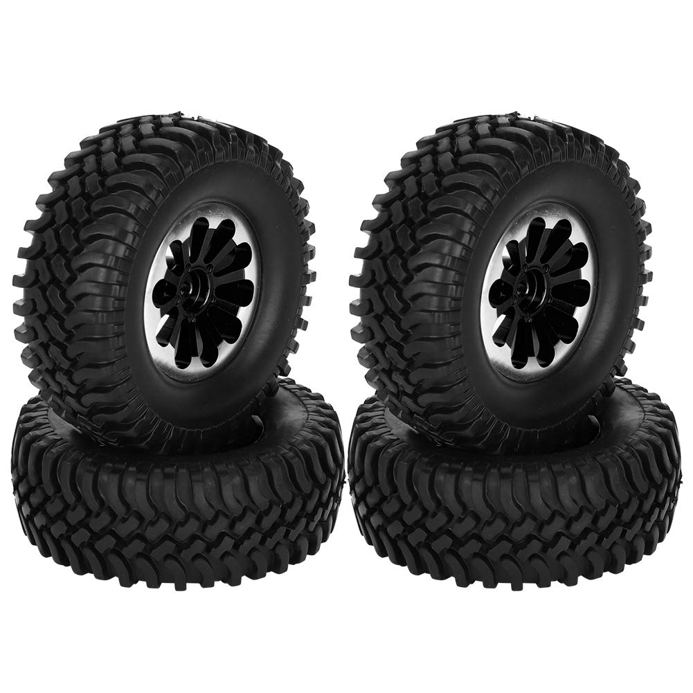 Shanrya Durable RC Crawler Tires - High-Performance Replacement Tires for RC Cars, Easy to Install, Ideal for Off-Road Adventures and Kids' Toy Car Models