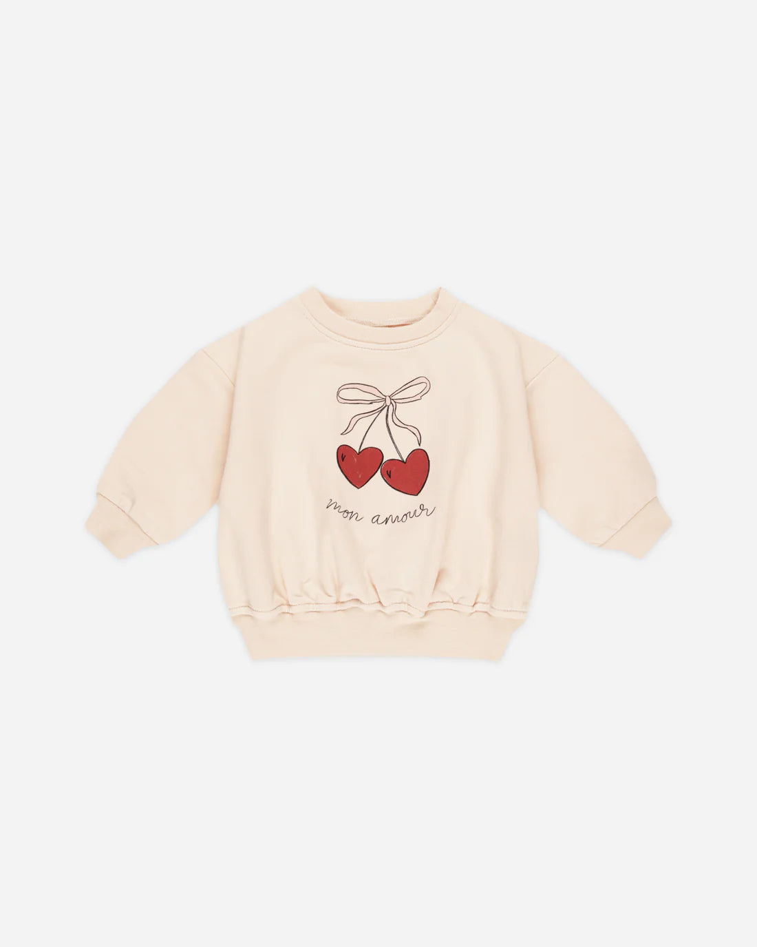 Rylee & Cru Cozy Relaxed Fleece Sweatshirt for Women - Soft Mon Amour Pullover | Perfect for Casual Wear, Loungewear & Cool Weather Outfits