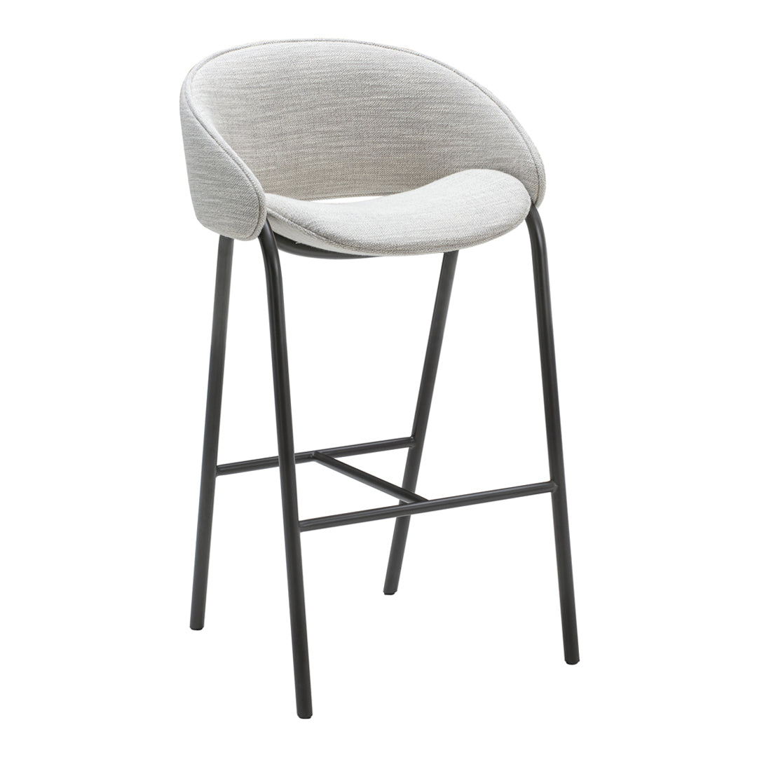 Modern Folium Bar Stool - Adjustable Height Counter Stool with Backrest - Perfect for Kitchen Island, Home Bar & Breakfast Nook - Durable & Comfortable Seating Solution