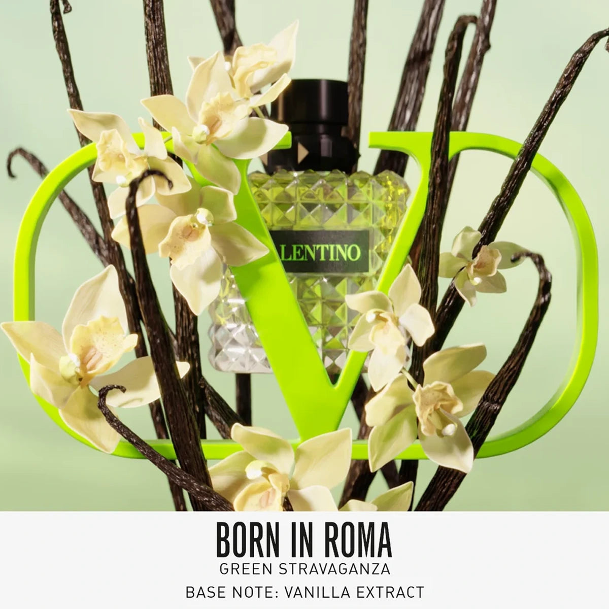 Born In Roma Donna Green Stravaganza 3.4 oz Eau de Parfum for Women | Luxury Floral Fragrance for Everyday Wear & Special Occasions