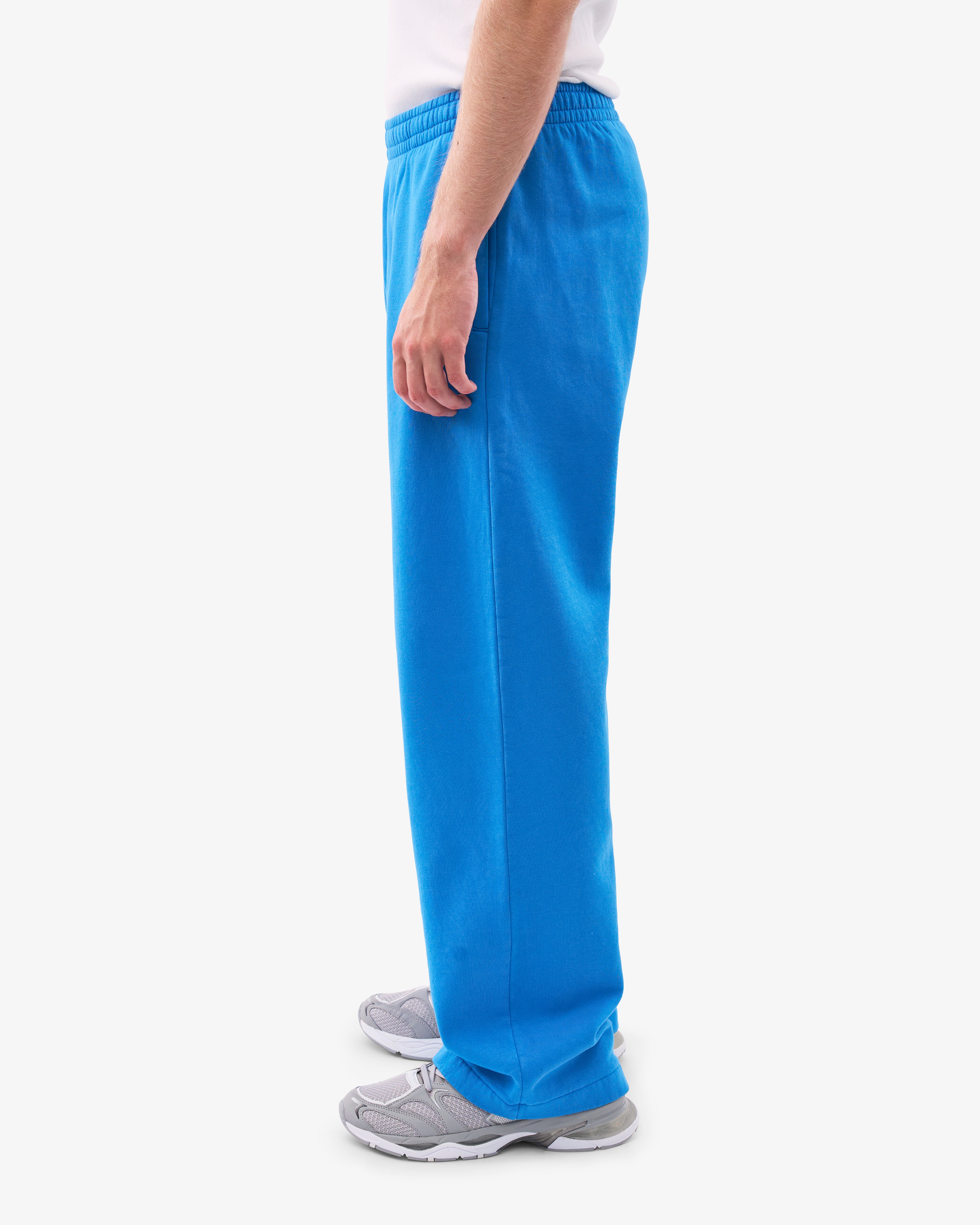 Organic Straight Leg Sweatpants for Women - Soft & Comfortable Pacific Blue Joggers | Lounge, Yoga, Running & Casual Wear