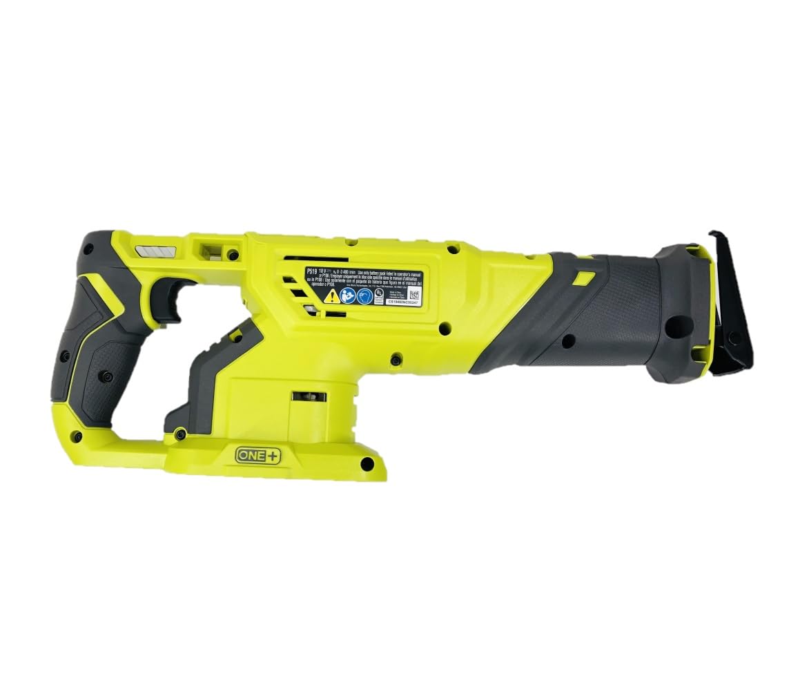 Ryobi P519 18V One+ Cordless Reciprocating Saw (Bare Tool) - Powerful Cutting for Wood, Metal & Demolition | Ideal for DIY Projects & Construction Work