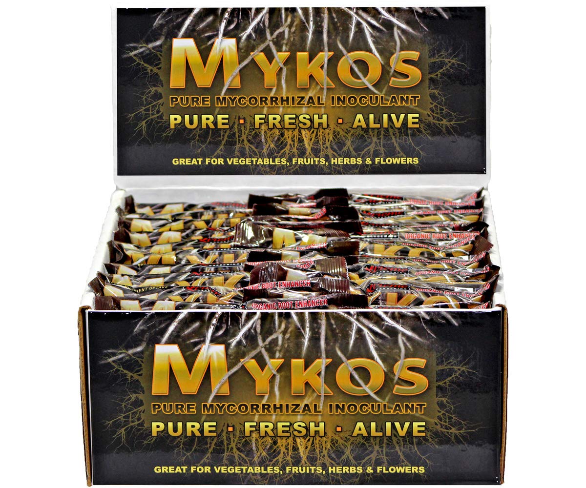Xtreme Gardening MYKOS Pure Mycorrhizal Inoculum 100g - Case of 60 Packets | Organic Plant Root Booster for Vegetables, Fruits & Flowers | Enhances Nutrient Uptake & Drought Resistance in Gardens, Greenhouses & Hydroponics