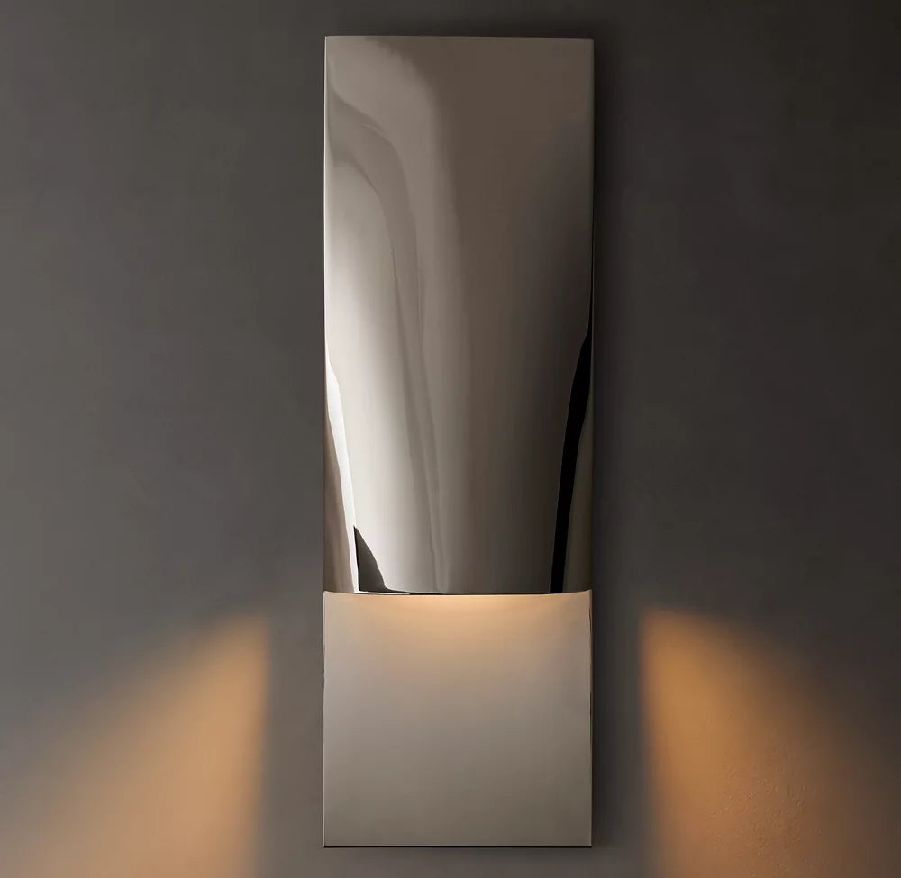 Modern Vertical Rectangular Wall Sconce - Sleek LED Light Fixture for Bedroom, Living Room & Hallway - Dimmable Indoor Lighting with Adjustable Arms - Perfect for Home Decor & Ambient Lighting