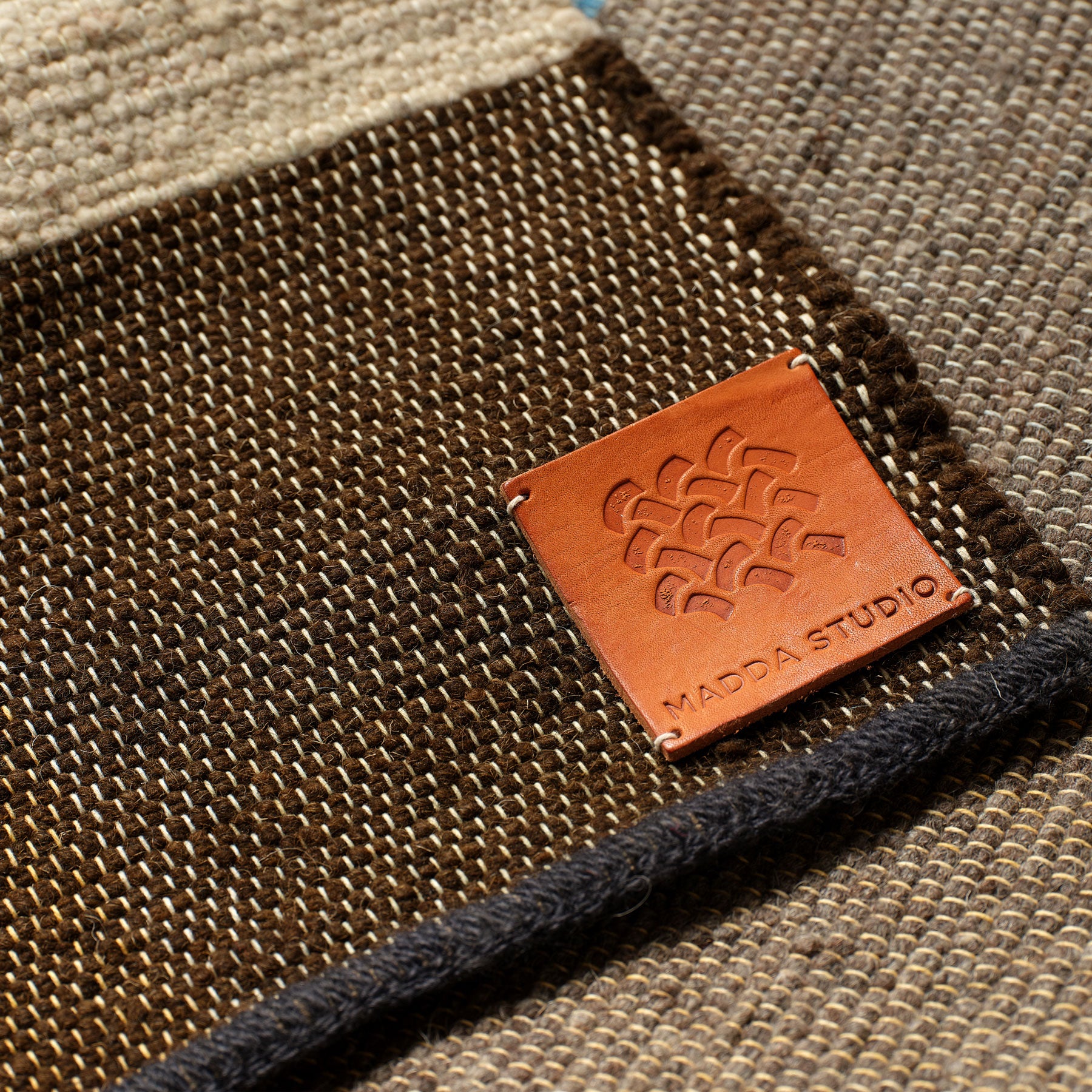 Handmade Wool Remnant Woven Rug - 25