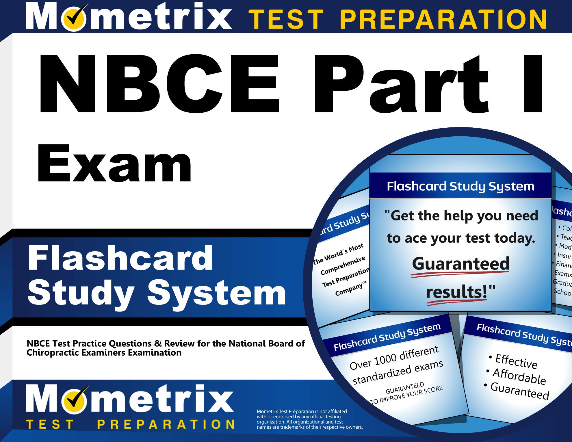 NBCE Part I Exam Flashcard Study System - Practice Questions & Review for National Board of Chiropractic Examiners Test | Chiropractic Student Exam Prep & Study Aid