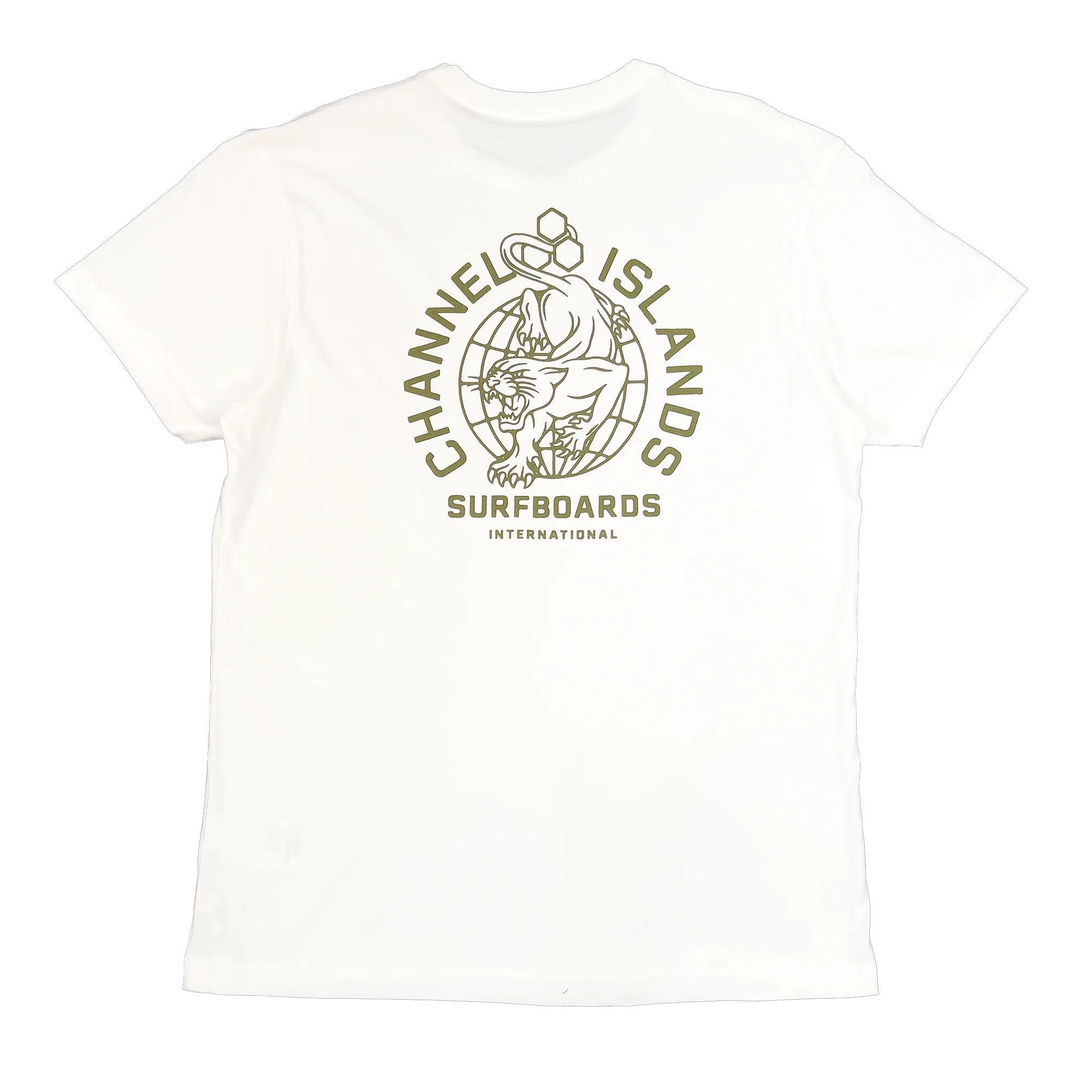 Channel Islands Panther Intermediate Men's Short Sleeve T-Shirt - White | Surfing, Skateboarding & Casual Wear